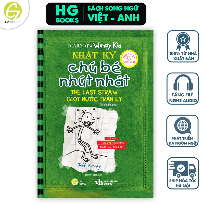 Nhật Ký Chú Bé Nhút Nhát Song ngữ Việt Anh Tập 3 Giọt Nước Tràn Ly