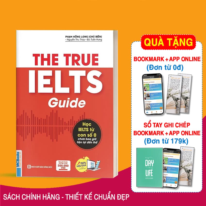Sách The True Ielts Guide Cẩm nang hướng dẫn tự học IELTS chuẩn cho người mới bắt đầu