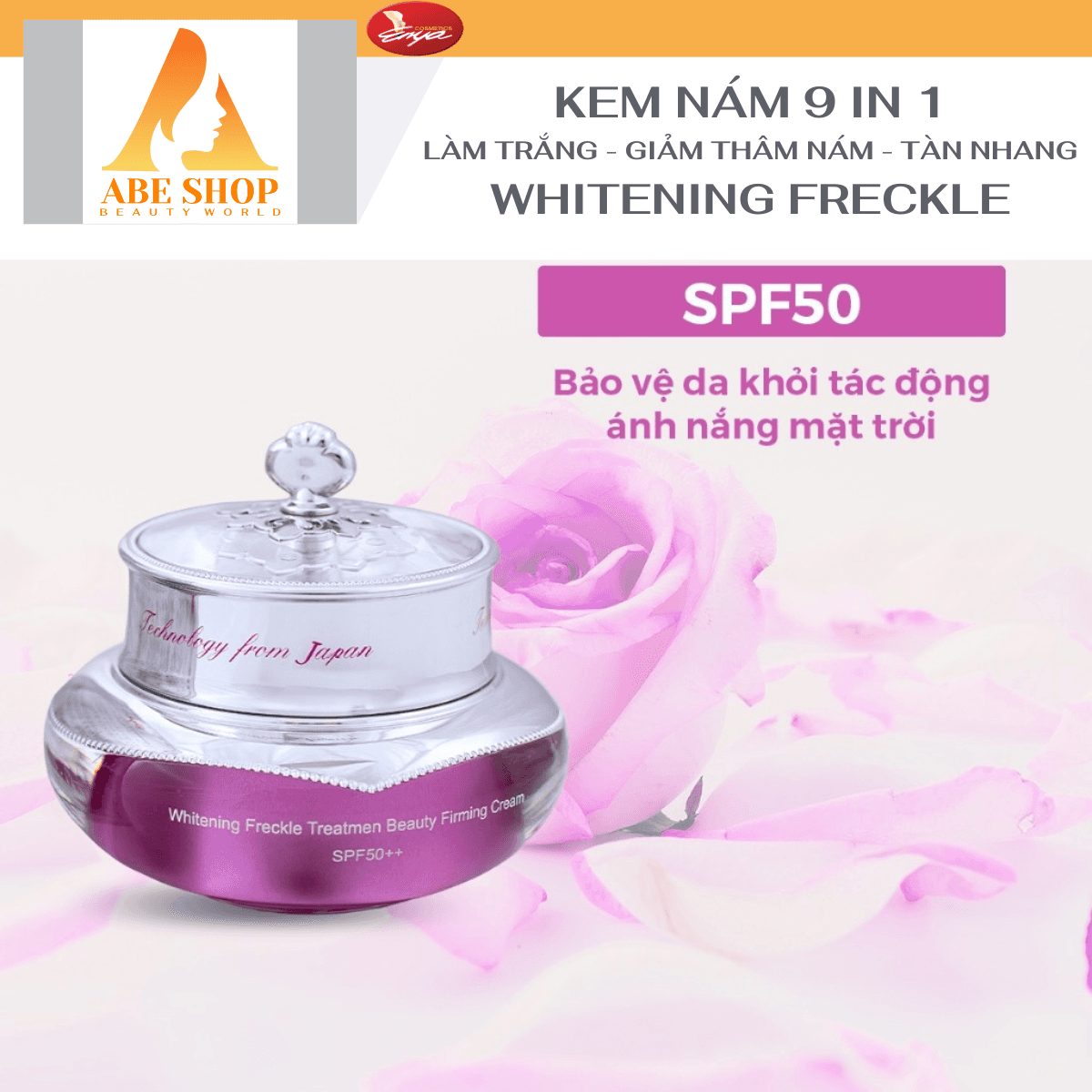 Kem ENYA Nám Chuyên Sâu 9 in 1 ENYA WHITENING FRECKLE TREATMEN BEAUTY FIRMING CREAM 20G