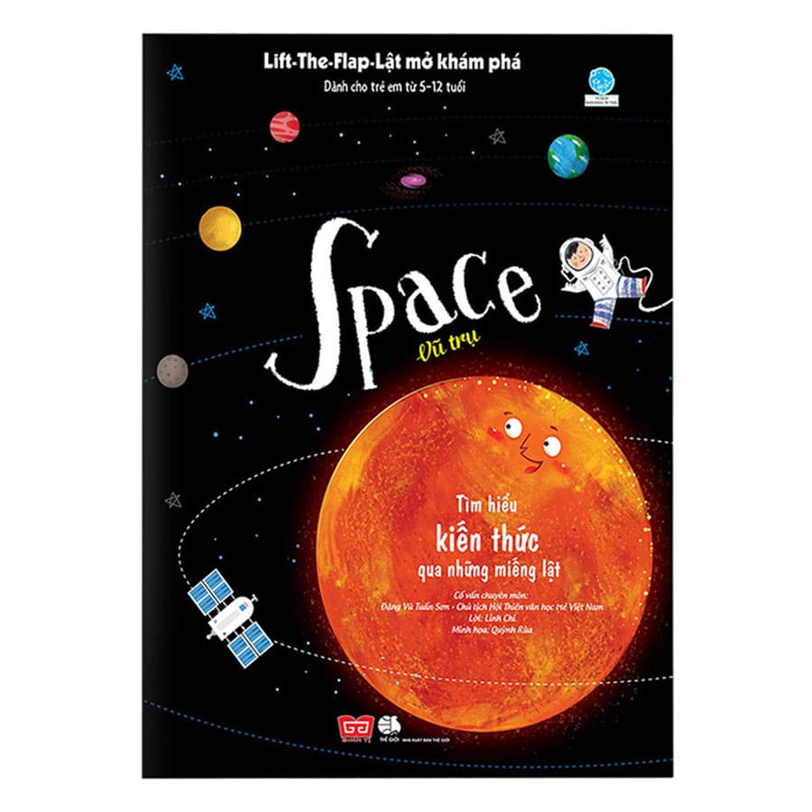 Sách Tương Tác Lift The Flap Lật mở khám phá Space Vũ trụ Dành Cho Trẻ Em Từ 5 12 Tuổi