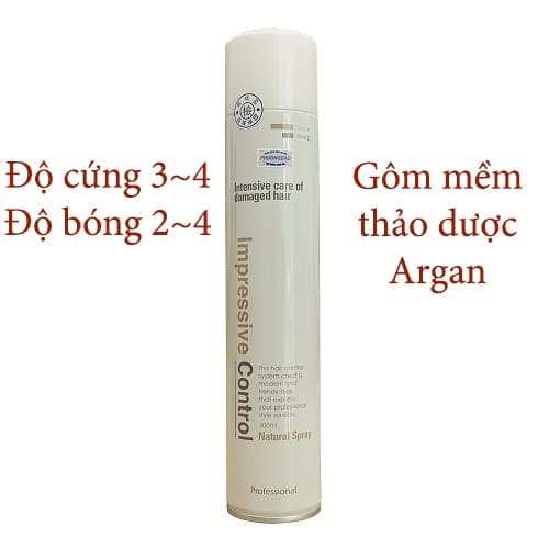 Gôm xịt tóc tạo kiểu siêu cứng giữ nếp lâu Mugens Hair Spray Hàn Quốc 300ml Móc khóa Trắng Gôm mềm argan