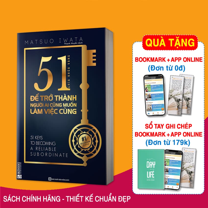 51 Chìa Khóa Vàng Để Trở Thành Người Ai Cũng Muốn Làm Việc Cùng Tặng kèm Bookmark PL