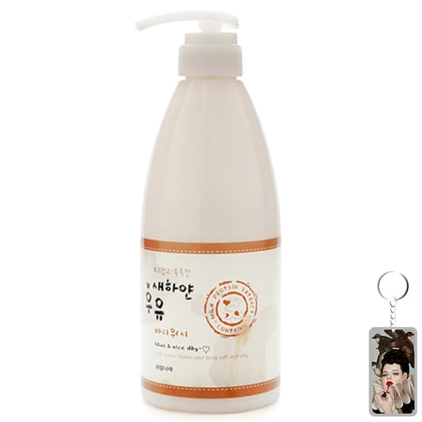 Sữa tắm trắng Welcos White Milk Body Wash 740g Móc khóa