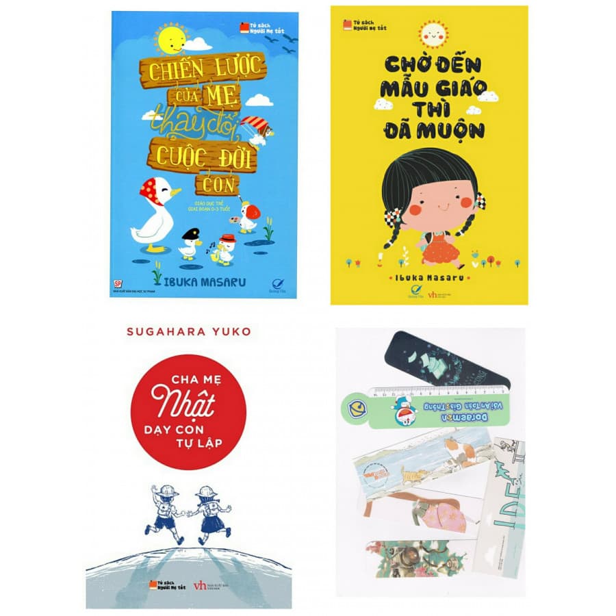 Combo Chiến Lược Của Mẹ Thay Đổi Cuộc Đời ConChờ Đến Mẫu Giáo Thì Đã Muộn Cha Mẹ Nhật Dạy Con Dạy Tự LậpBản Đặcbiệt Tặng Kèm Bookmark AHA