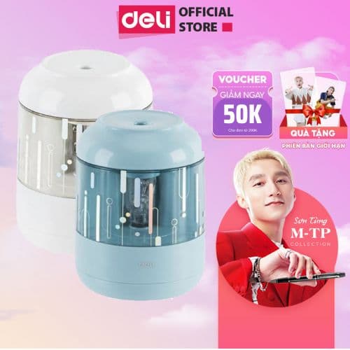 Gọt Bút Chì Điện Tự Động Deli 1 Chiếc 502 Xanh dương