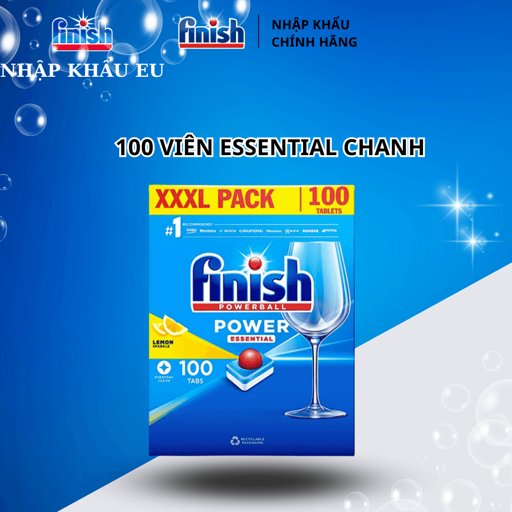 Viên rửa bát Finish All in 1 100 viên hộp