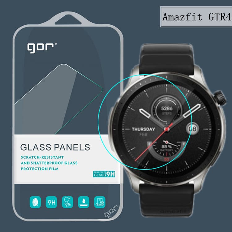 Dán cường lực GOR cho Smartwatch Amazfit GTR 4 Bộ 3 miếng