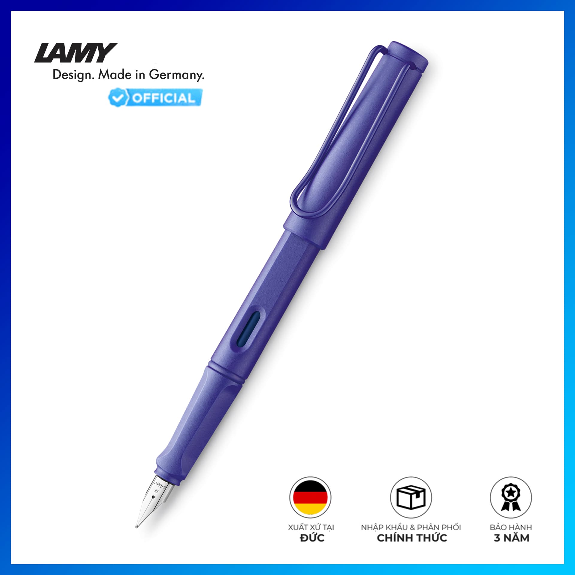 Bút Máy Lamy Safari CANDY Violet 021 Special Edition Ngòi 021 F
