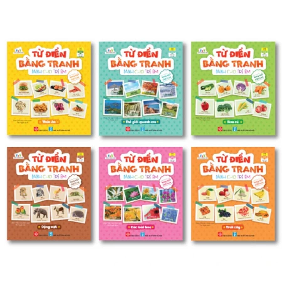 Combo 1 6 tập Từ điển bằng tranh dành cho trẻ em
