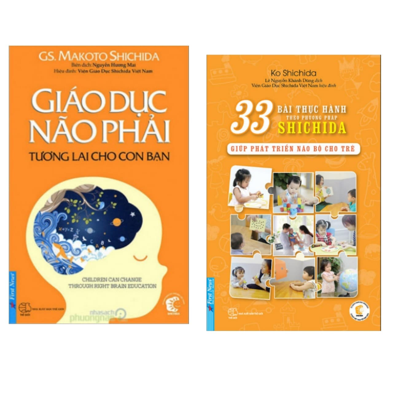 Combo Sách Nuôi Dạy Con Làm Cha Mẹ 33 Bài Thực Hành Theo Phương Pháp Shichida Giáo Dục Não Phải Tương Lai Cho Con Bạn Tặng kèm 01 postcard bookmark ngẫu nhiên