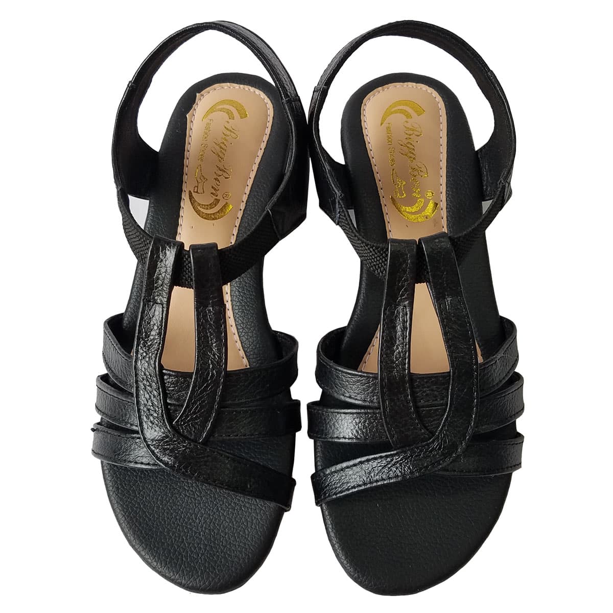 Giày sandal Nữ Da Bò Thật BIGGBEN Cao Cấp SDN79 Đen 36