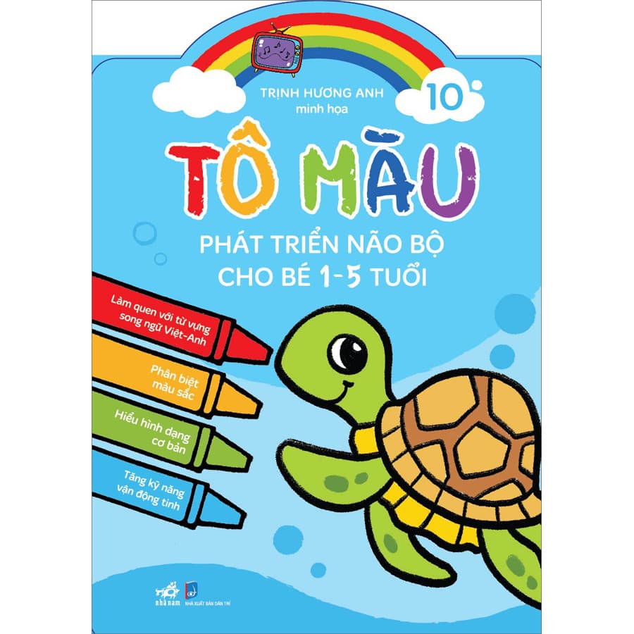 Sách Tô Màu Phát Triển Não Bộ Cho Bé 1 5 Tuổi Tập 10