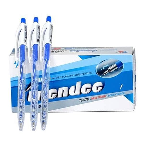 Bút bi Thiên Long TL 079 Mực XanhĐenĐỏ 0.5mm Xanh Combo 20