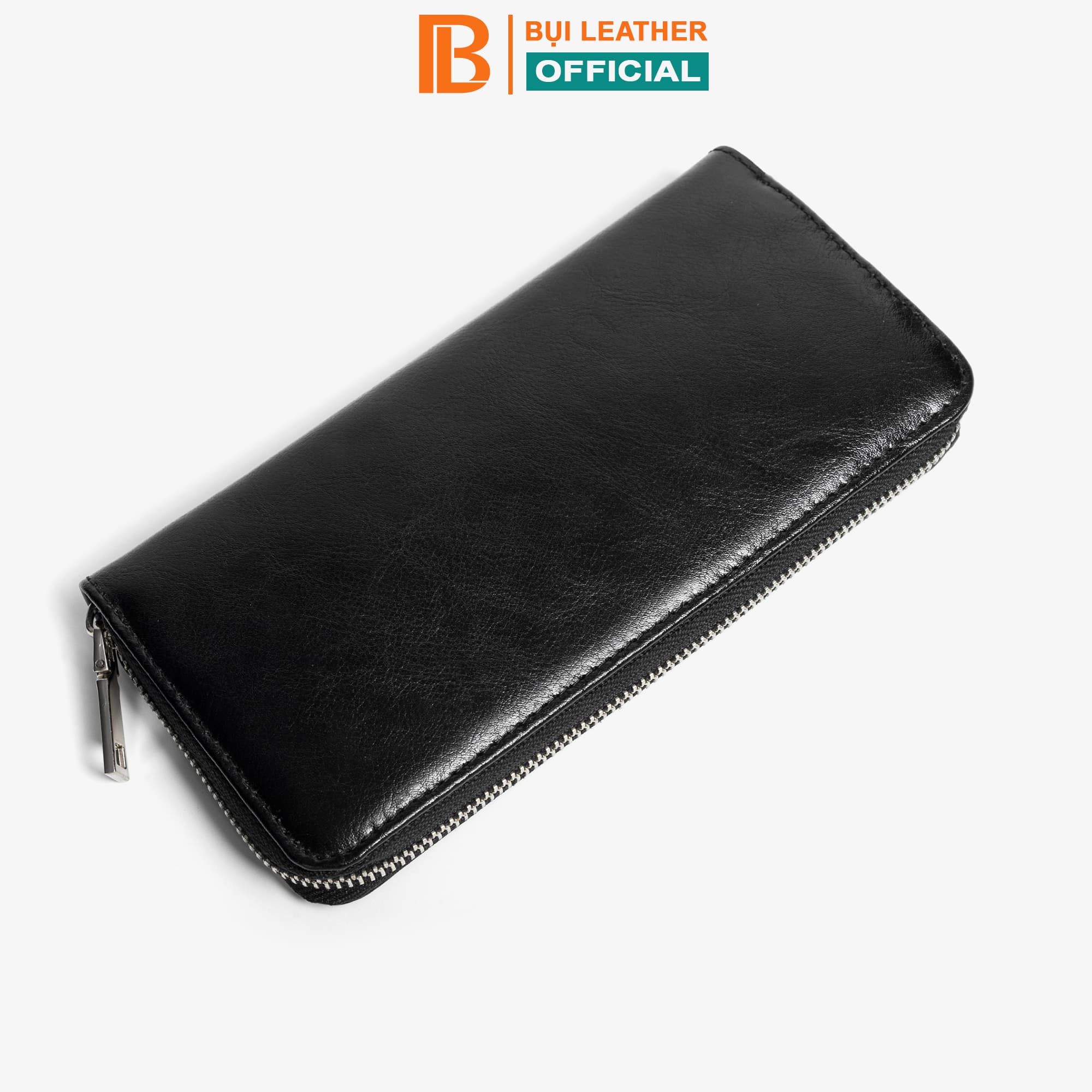 Ví dài cầm tay da bò Mill cao cấp Bụi Leather C105