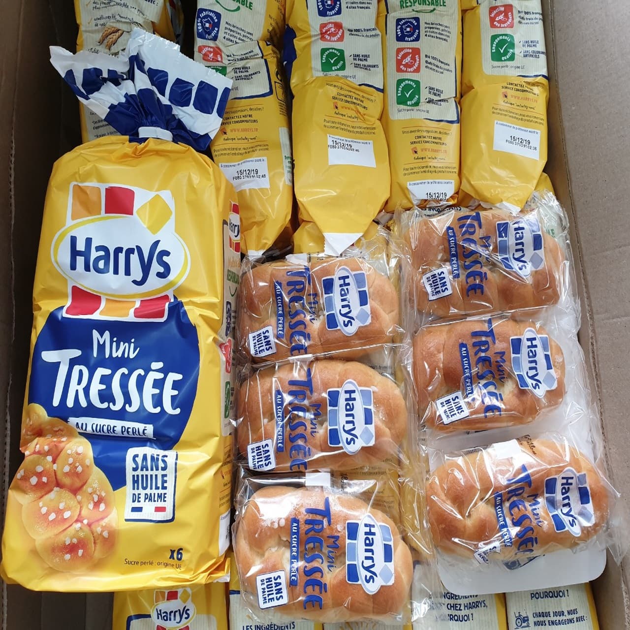 Combo 5 bánh mì hoa cúc Mini 210gr Bánh ngọt Harrys Brioche Tressée
