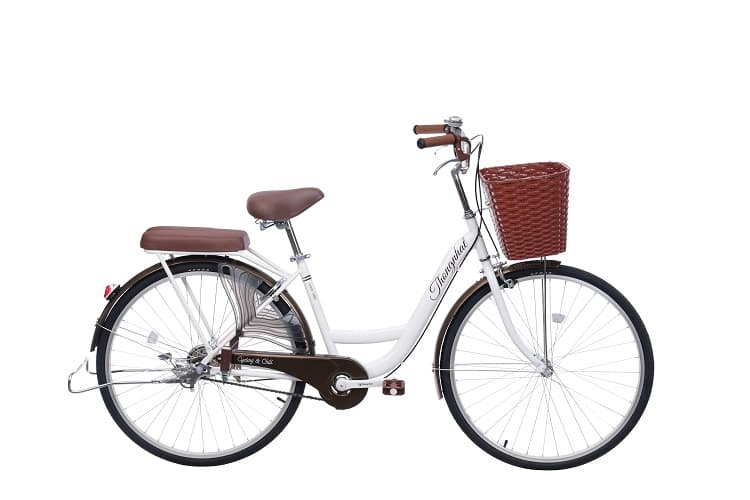 Xe đạp Thống Nhất mini 24 26 inch Phù hợp với người cao từ 1m35 trở lên trắng 24 inch