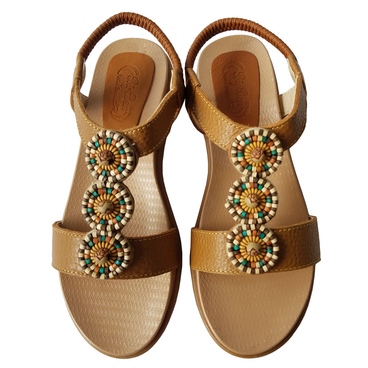 Giày sandal nữ da bò thật BIGGBEN cao cấp SDN70 35