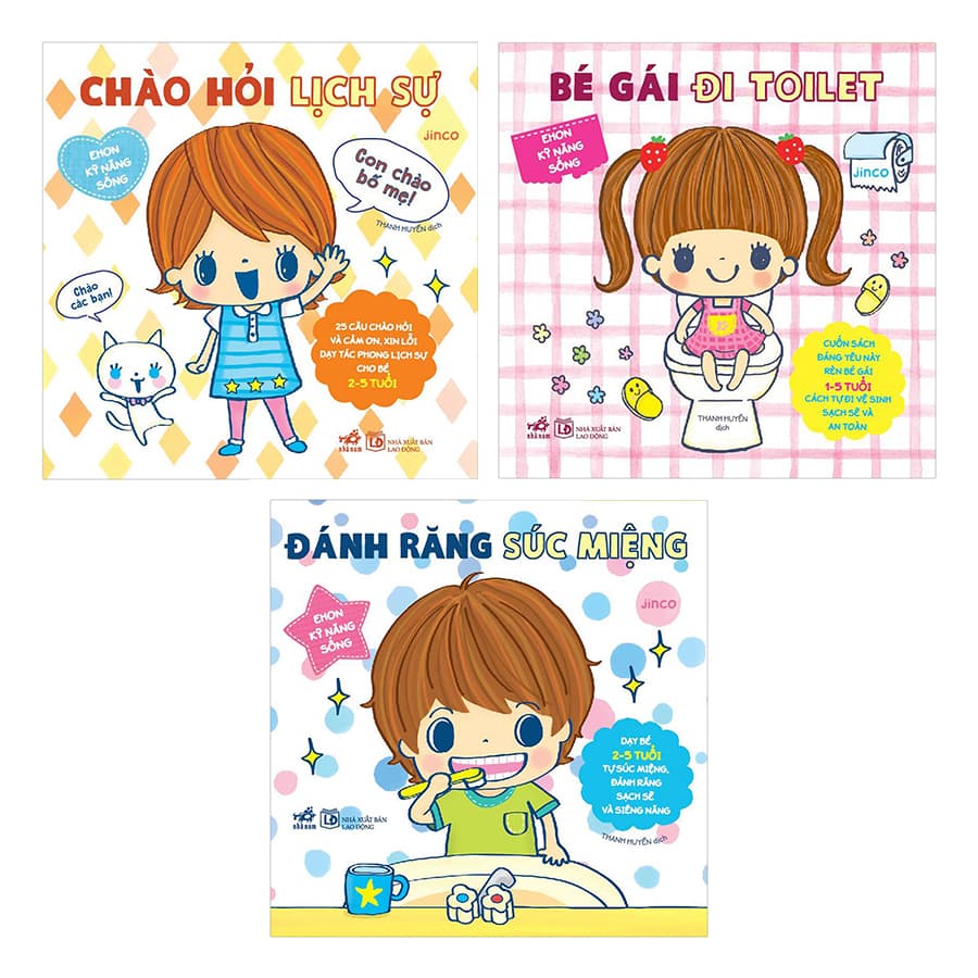 Combo 3 Quyển Ehon Nhật Bản Ehon Kỹ Năng Sống Cho Bé Gái
