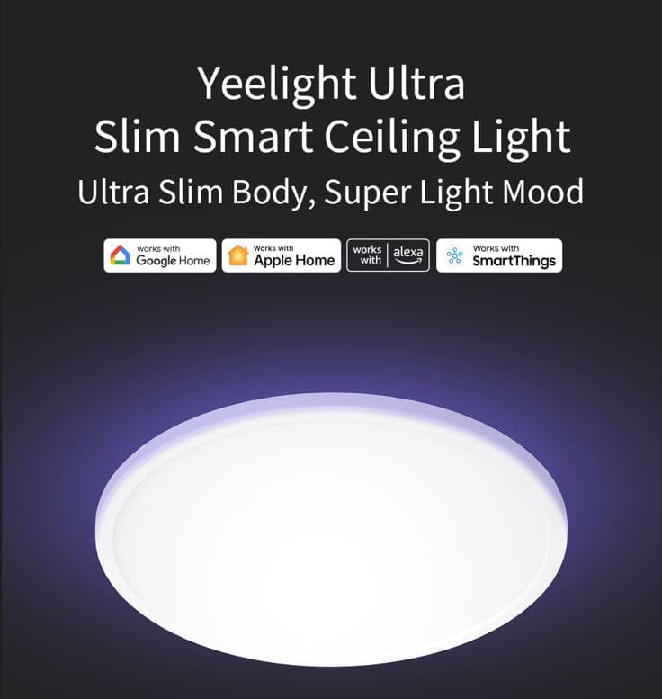 YEELIGHT COMET C235C300C400 Đèn Led Ốp Trần Thông Minh Siêu Mỏng 25mm Hỗ trợ HOMEKIT Hắt trần RGB 235mm 18w