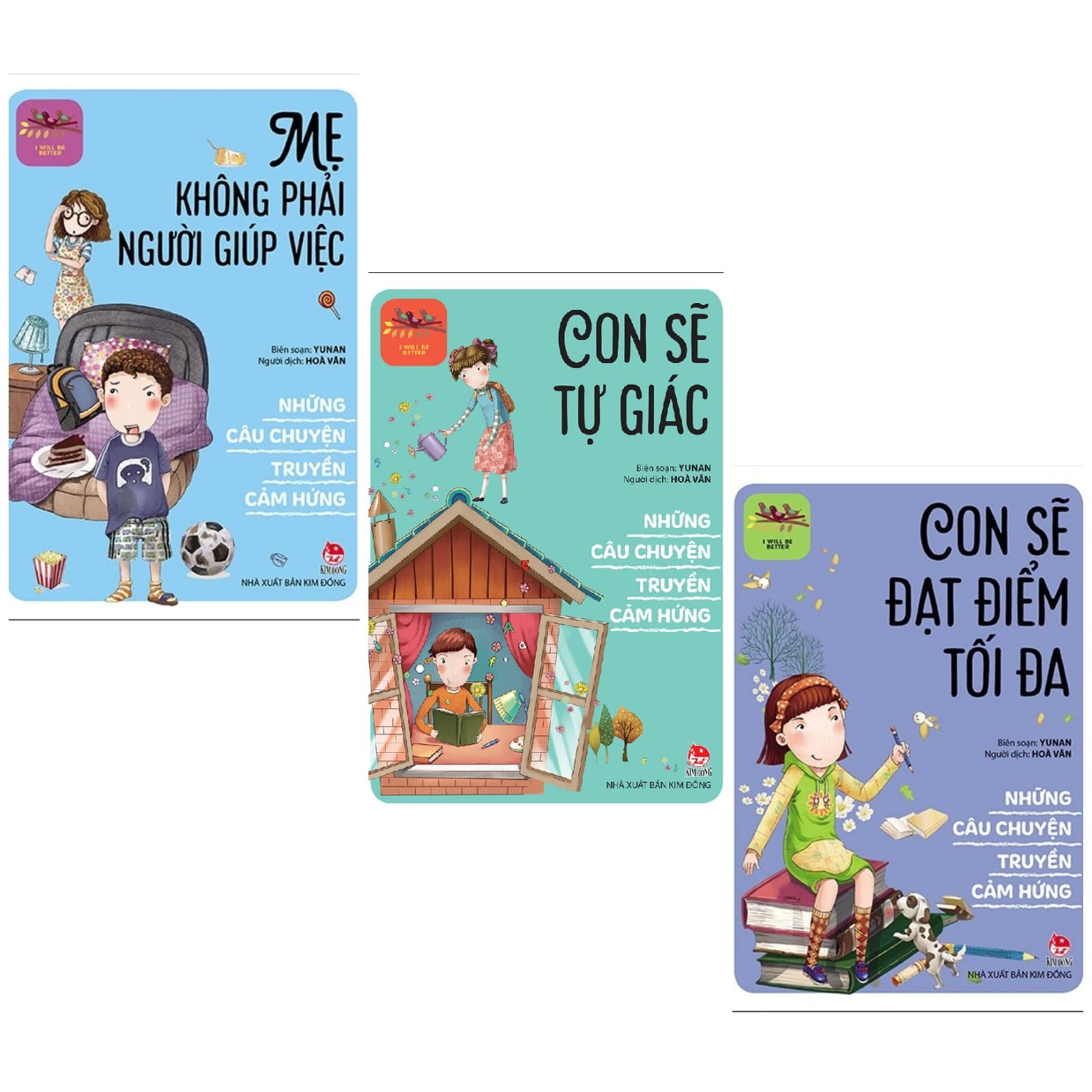 Conbo 3 Cuốn Những Kỹ Năng Truyền Cảm Hứng Mẹ không Phải Người Giúp Việc Con Sẽ Tự Giác Con Sẽ Đạt Điểm Tối Đa tặng kèm Postcard GreenLife