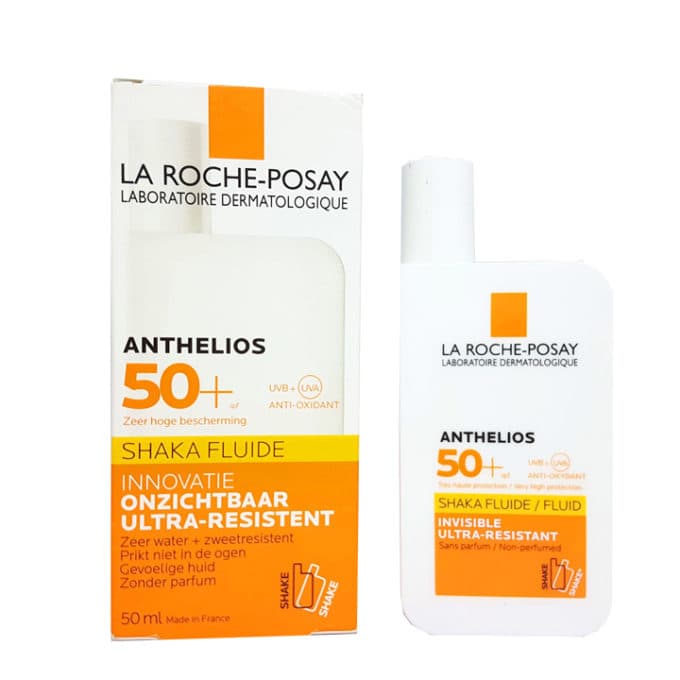 Bộ Kem Chống Nắng Dạng Sữa Lỏng Nhẹ Không Nhờn Rít La Roche Posay Anthelios Shaka Fluid SPF 50 50ml Và Xịt Khoáng Làm Dịu Và Bảo Vệ Da La Roche Posay Thermal Spring Water 50ml