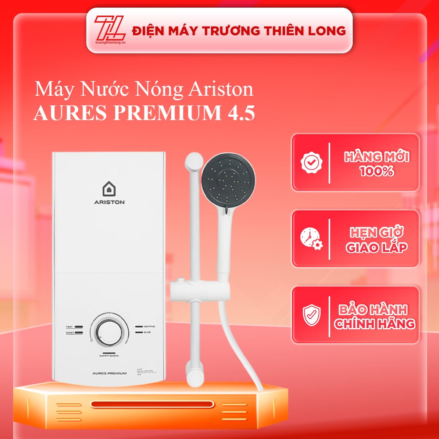 Máy nước nóng trực tiếp Ariston AURES PREMIUM 4.5 Chỉ giao tại HCM