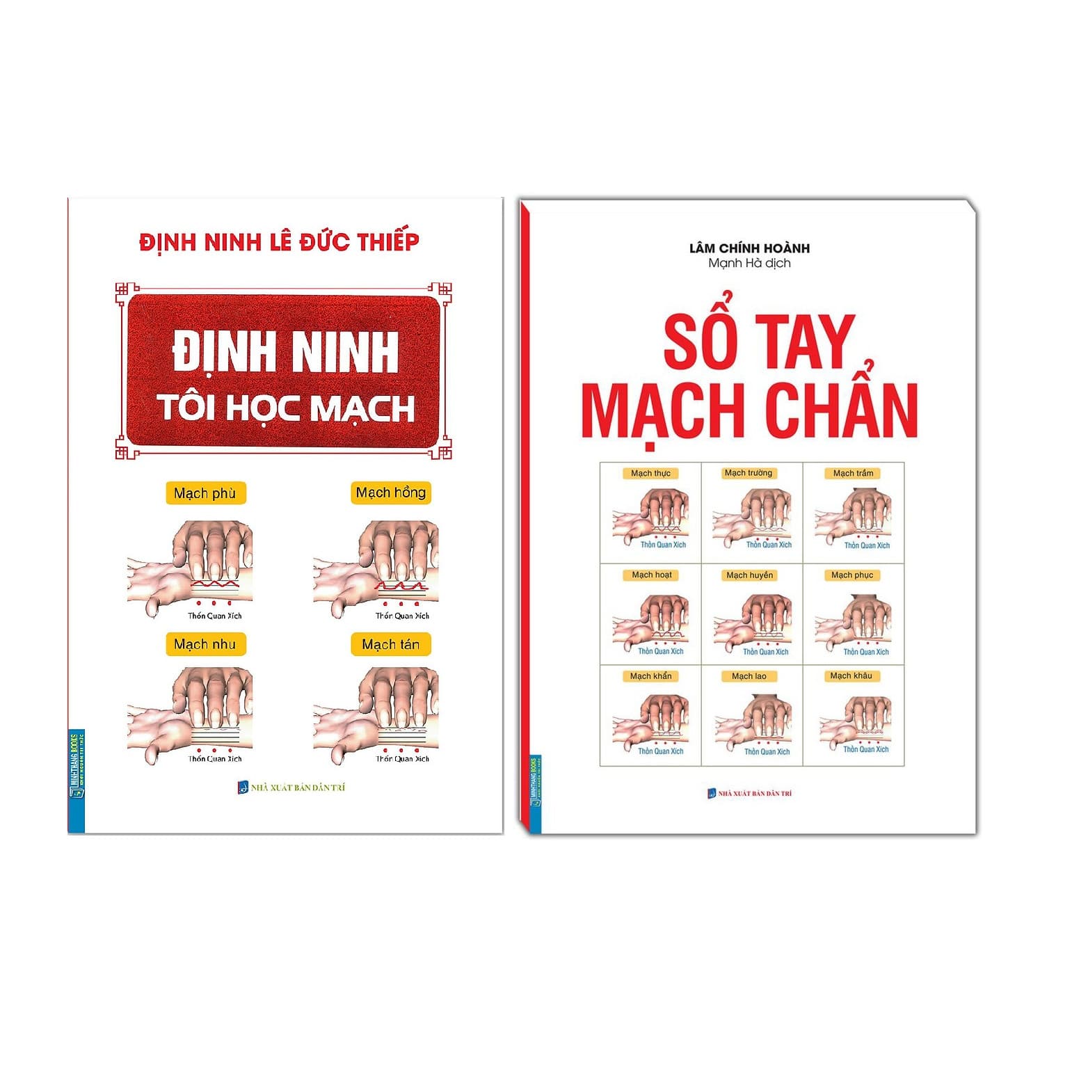 Combo sách Định Ninh Tôi Học Mạch Sổ tay mạch Chẩn Bìa Mềm