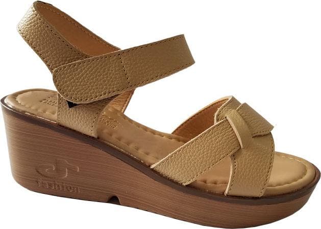 Giày Sandal Nữ Đế Xuồng BIGGBEN Da Bò Thật SDX14 38