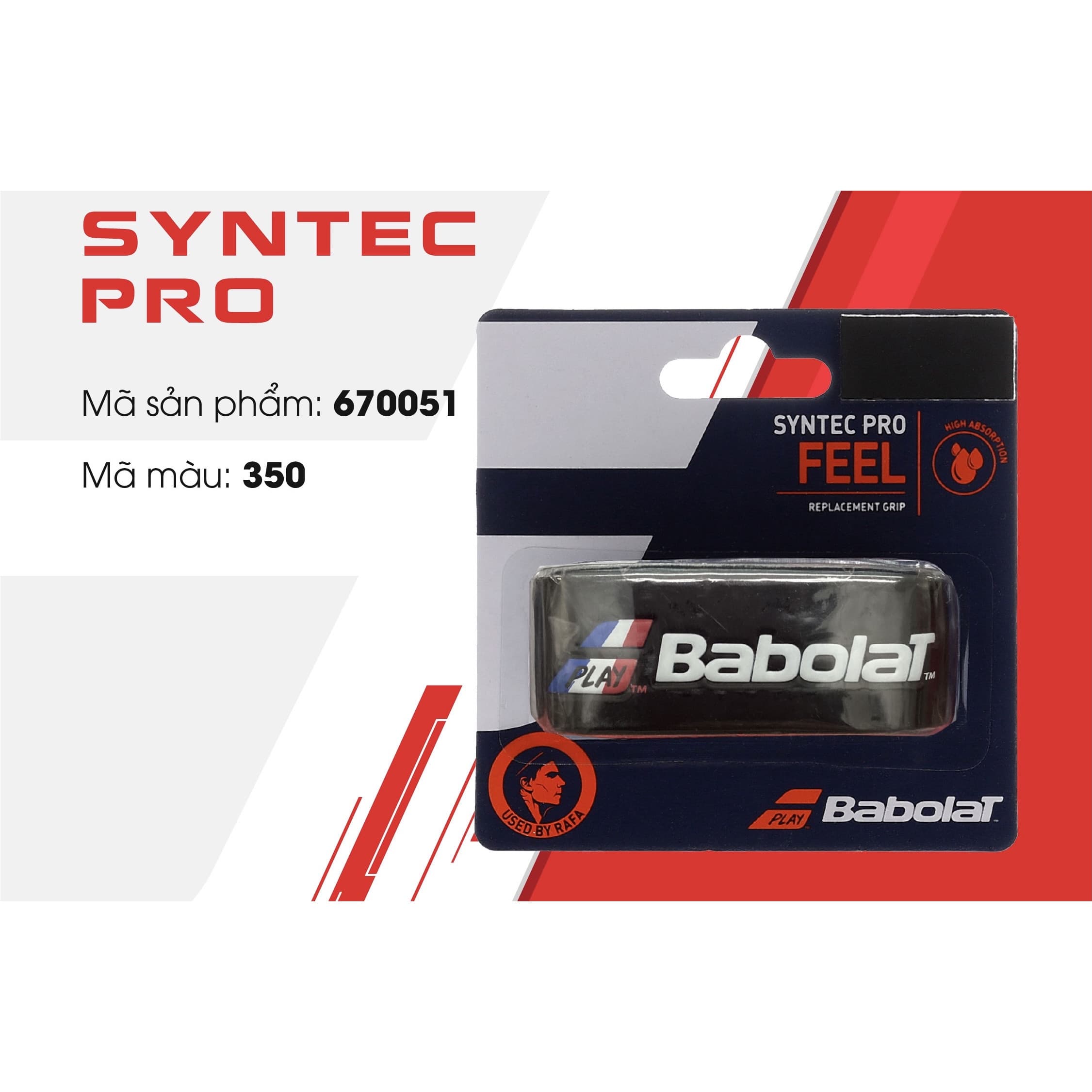 Babolat Syntec Pro quấn cốt đen 670051