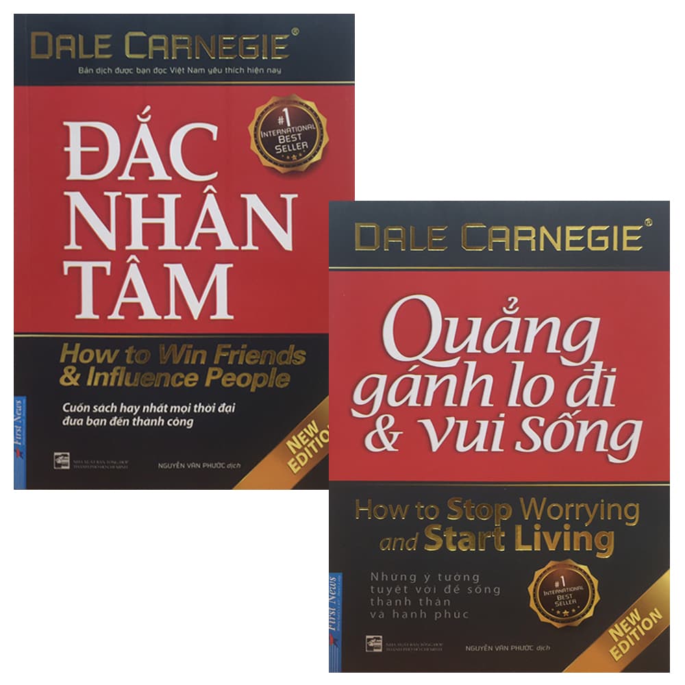 Sách Combo 2 Cuốn Sách Đắc Nhân Tâm Khổ Lớn Quẳng Gánh Lo Đi Và Vui Sống Khổ Lớn Tái Bản
