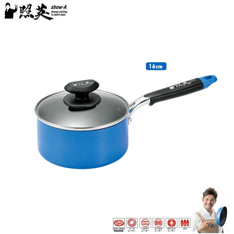 Nồi quấy bột chống dính cao cấp dùng cho bếp từ Show A Size 16cm nội địa Nhật Bản