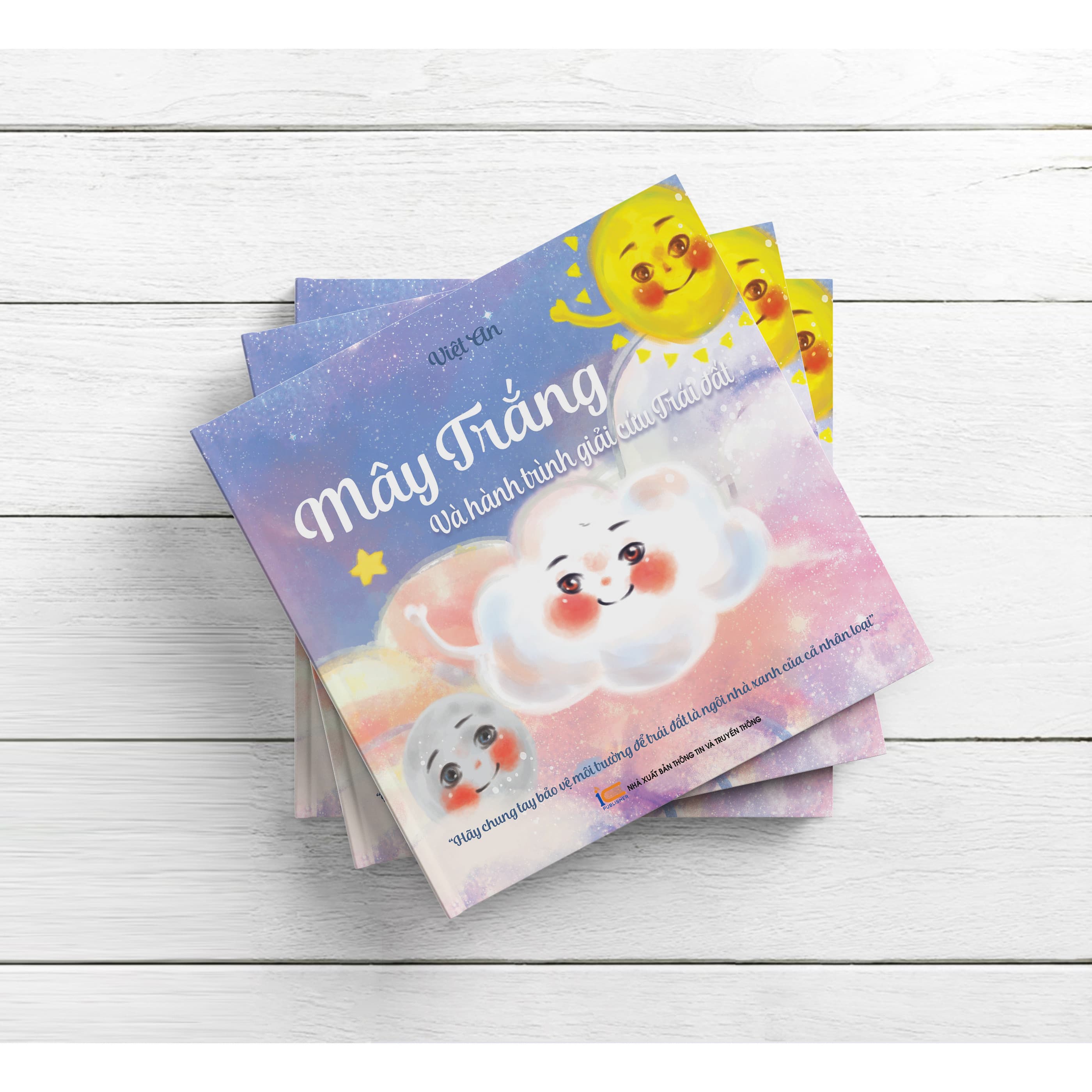 Sách Thiếu Nhi Truyện Tranh Mây Trắng và hành trình giải cứu Trái đất
