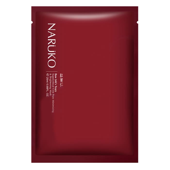 Naruko Ý Dĩ Nhân Đỏ Hộp 10 Miếng Mặt Nạ Se Khít Lỗ Chân Lông RJT Pore Minimizing And Brightening Mask 25ml Miếng