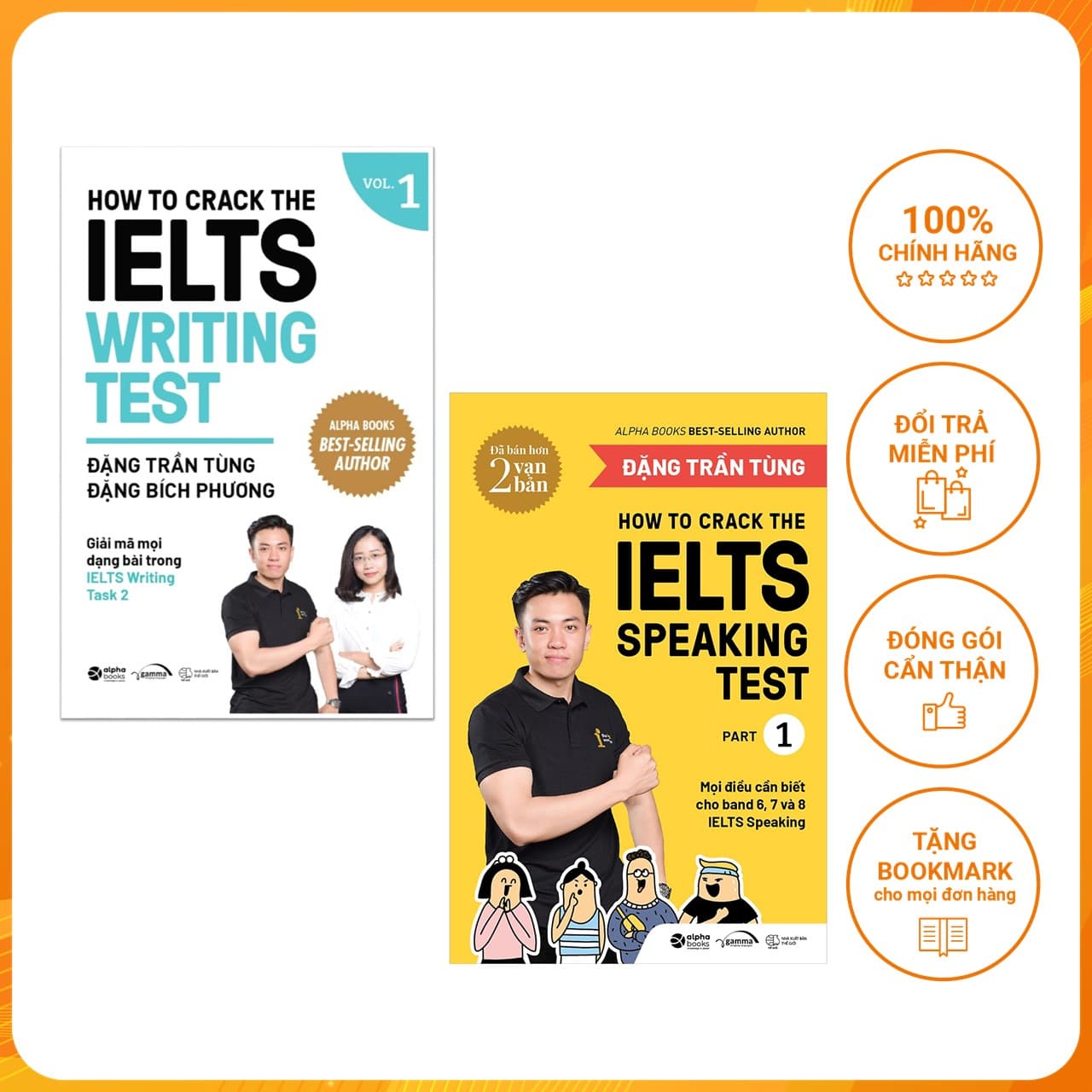 Combo Crack IELTS Giúp Bạn Chinh Phục Giấc Mơ IELTS How To Crack The IELTS Speaking Test Part 1 How To Crack The IELTS Writing Test Vol 1 Tái Bản Mới Nhất