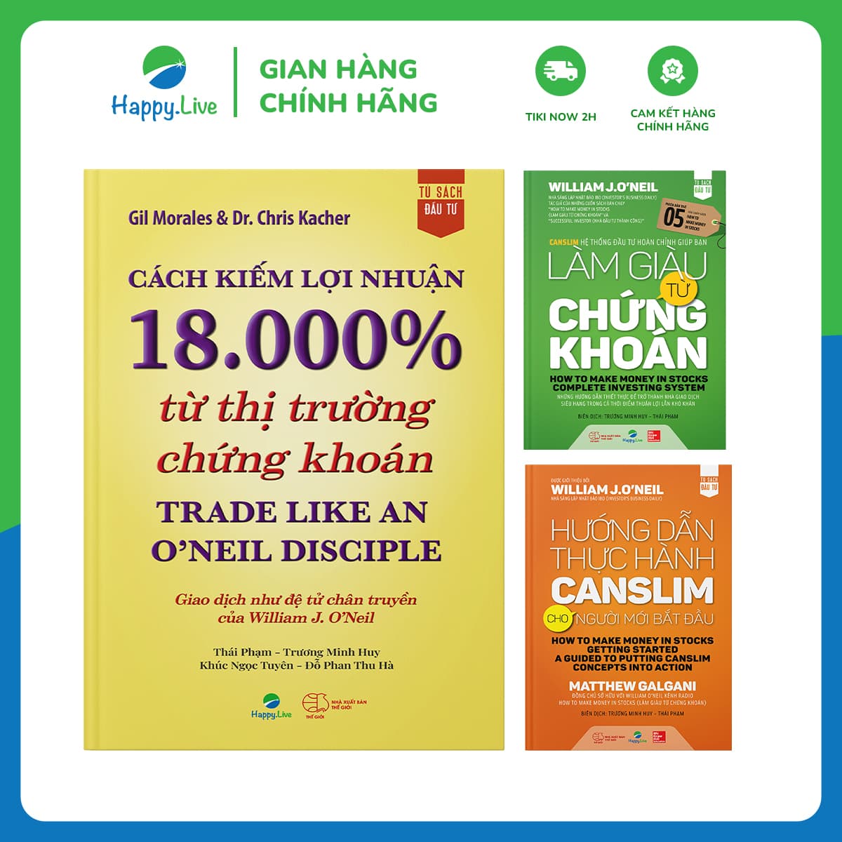 Bộ sách Giao dịch theo xu hướng đánh bại thị trường Gồm 3 cuốn Happy Live