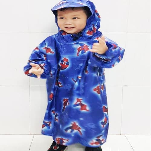 Áo Mưa Bít Trẻ Em Từ 3 10 Tuổi Áo Mưa Trẻ Em Không Xẻ Tà Vải Dù Dễ Thương Dành Cho Trẻ Em Bé Trai Và Bé Gái Chống Thấm An Toàn SIZE 7 BÉ TRAI