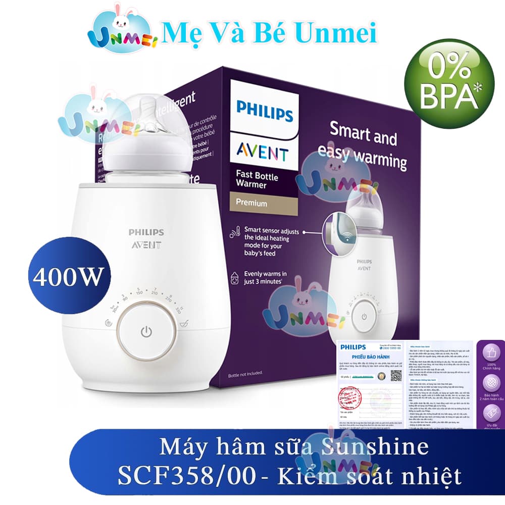 Máy hâm sữa và thức ăn siêu tốc Sunshine hiệu Philips Avent SCF35800