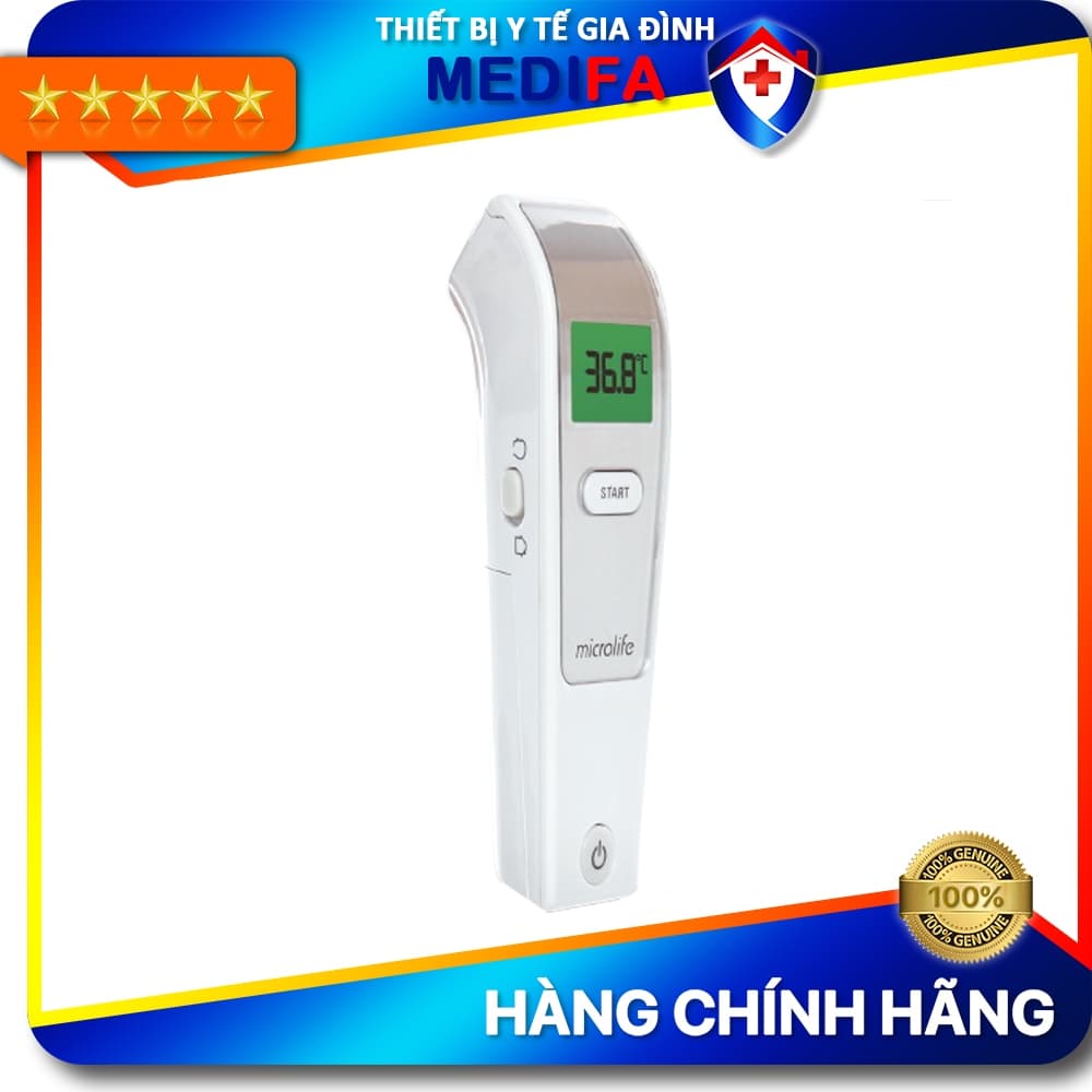 Nhiệt Kế Hồng Ngoại Đo Tai Và Trán Fr1mf1 Tặng Đèn Soi Tai