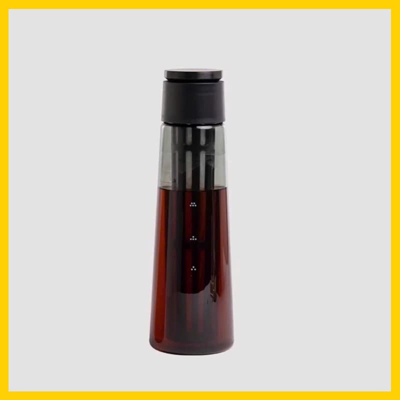 Chai Cold Brew Timemore Tặng kèm phễu đong và 100g cà phê Màu đen