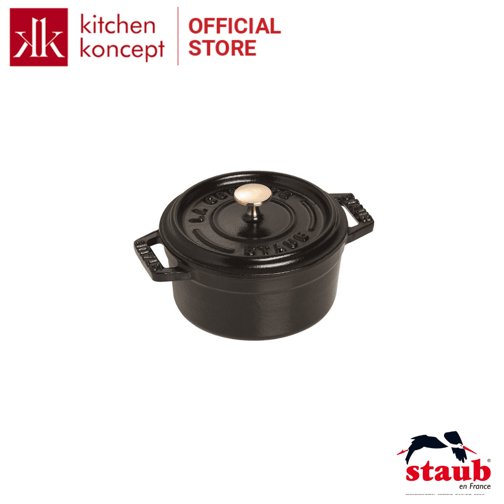 Nồi Gang Tròn Staub Màu Đen Nhiều Kích Cỡ 10