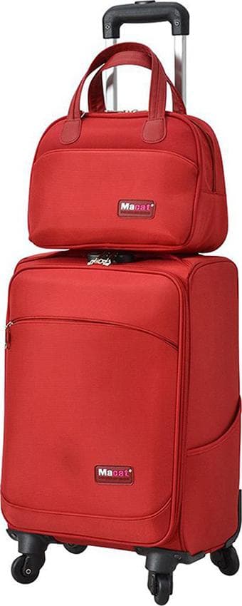 Vali Du Lịch Macat M19BC Đỏ Tặng 1 Túi Du Lịch Đồng Bộ