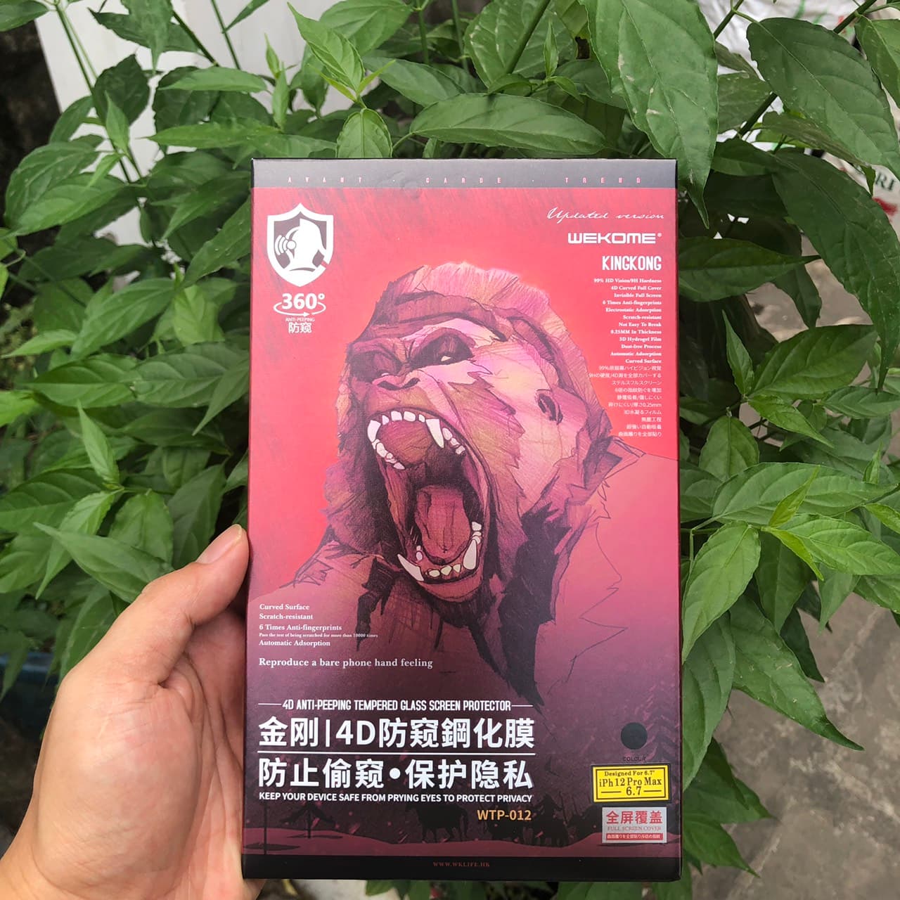 Kính Cường Lực KingKong Chống Nhìn Trộm Dành Cho iPhone 12Mini 12 12Pro 12Pro Max Dán Full Màn iPhone 12 Pro Max