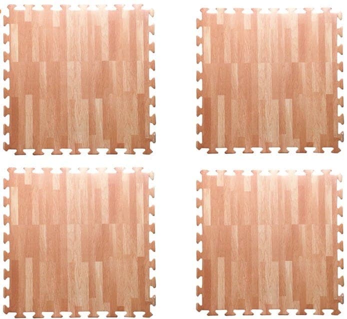 Bộ 6 Tấm Ghép Lót Sàn Kích Thước 60x60 cm Trang Phòng Ngủ Phòng Khách Nhà Bếp Hoa Văn Tinh Tế Nhiều Màu Sắc MINIIN Vân gỗ