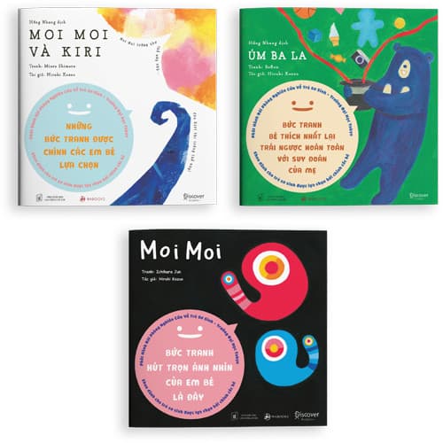 Sách Set 3 cuốn Moi Moi và những người bạn Dành cho trẻ từ 0 2 tuổi