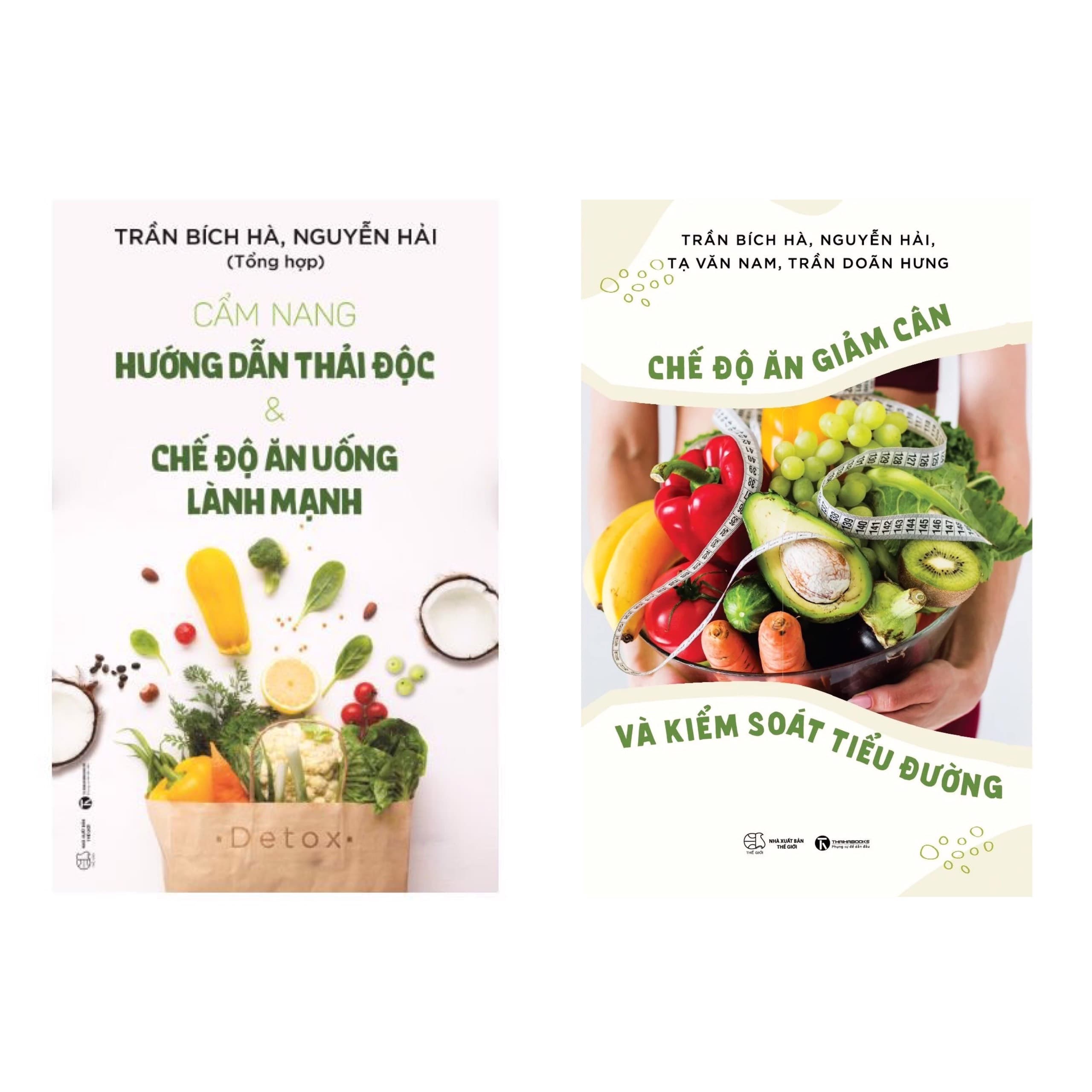 Combo 2 cuốn Cẩm Nang Hướng Dẫn Thải Độc Và Chế Độ Ăn Uống Lành Mạnh Chế Độ Ăn Giảm Cân Và Kiểm Soát Tiểu Đường