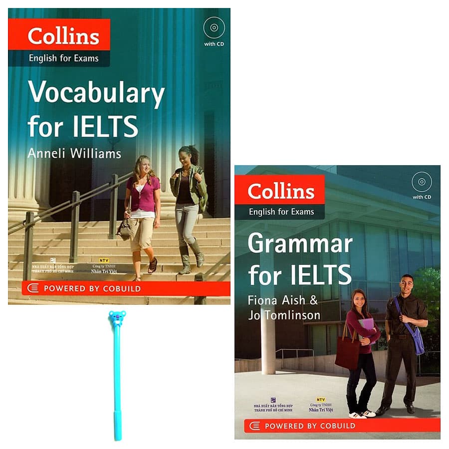Combo Collins Grammar For IELTS Kèm CD và Collins English For Exams Vocabulary For IELTS Kèm file MP3 Tặng Kèm Viết