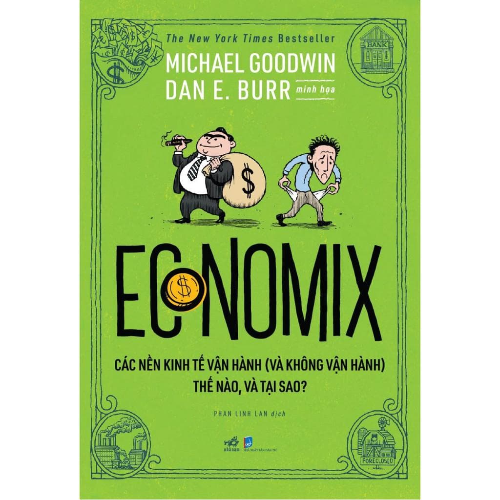 Sách Economix Các nền kinh tế vận hành và không vận hành thế nào và tại sao tặng kèm bookmark thiết kế