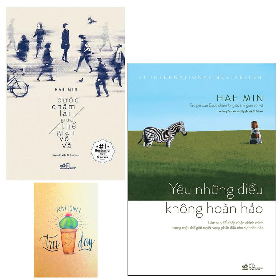 Combo Bước Chậm Lại Giữa Thế Gian Vội Vã và Yêu Những Điều Không Hoàn Hảo Tặng Kèm Sổ Tay