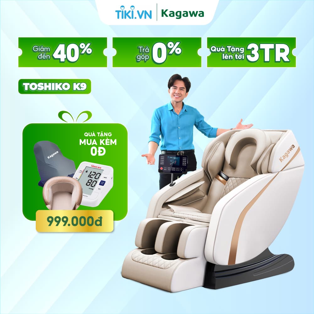 Ghê massage tri liêu toan thân Kagawa K9 cao câp đa chưc năng công nghê tui khi nhiêt hông ngoai