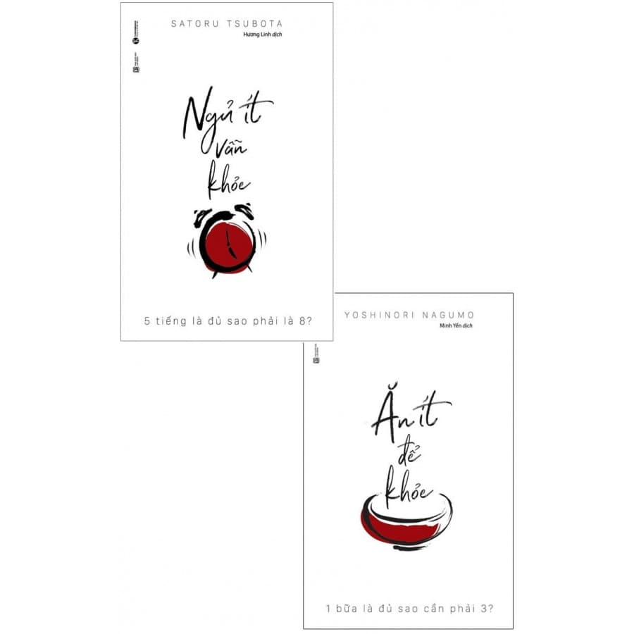 Combo Ăn Ít Để Khỏe Ngủ Ít Vẫn Khỏe tặng kèm bookmark
